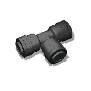 Mur-lok quick-connect fitting black polypropylene